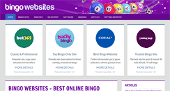 Desktop Screenshot of bingowebsites.org.uk